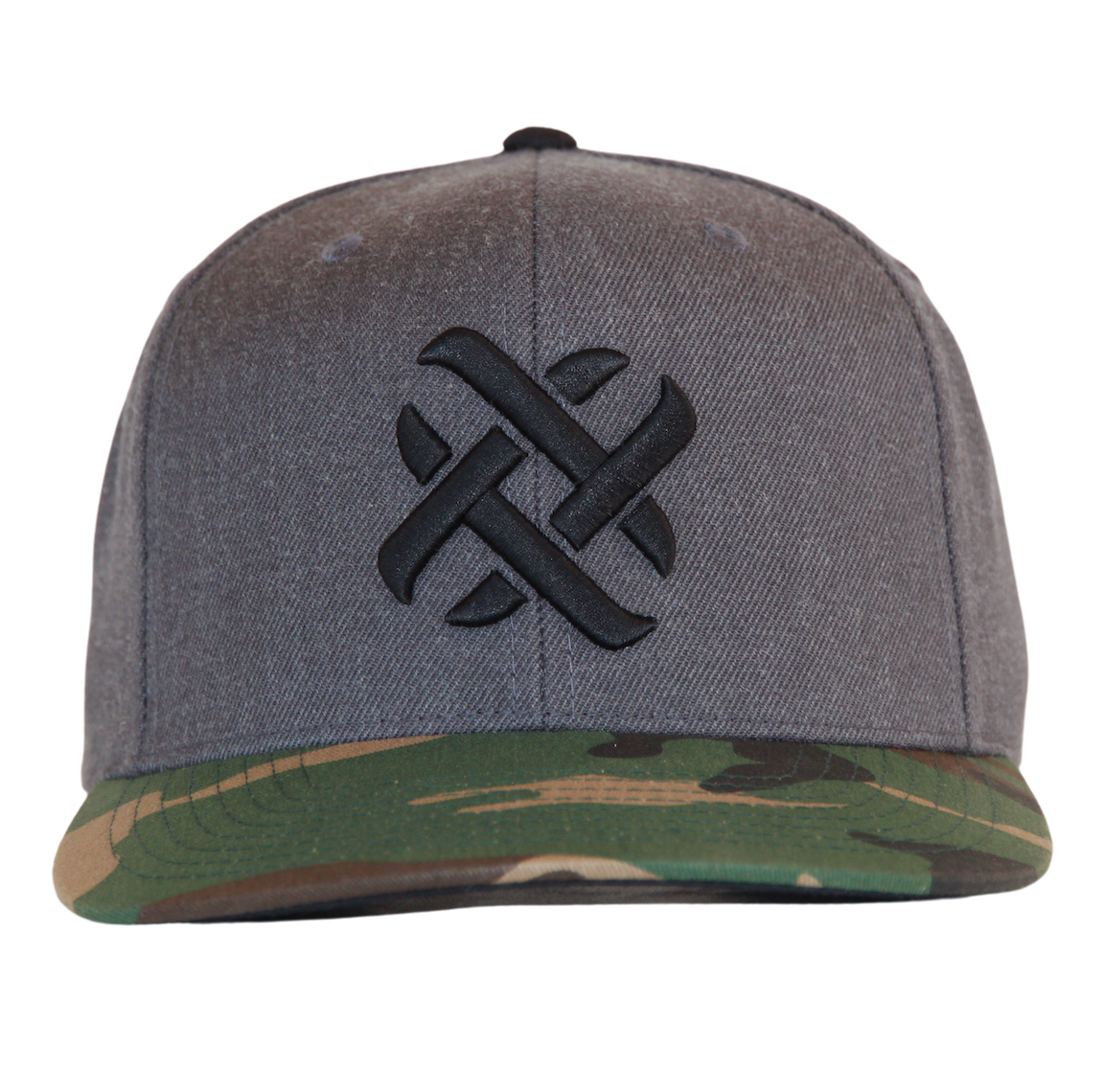 Wool top camo hat