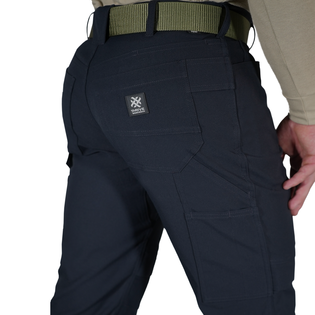 Style 053 DILLON-PRO Utility Knee Pad Work Pants - Compatible with SQUISH® Knee Pad Inserts (Not Included) - Onyx Black - Thrive Workwear